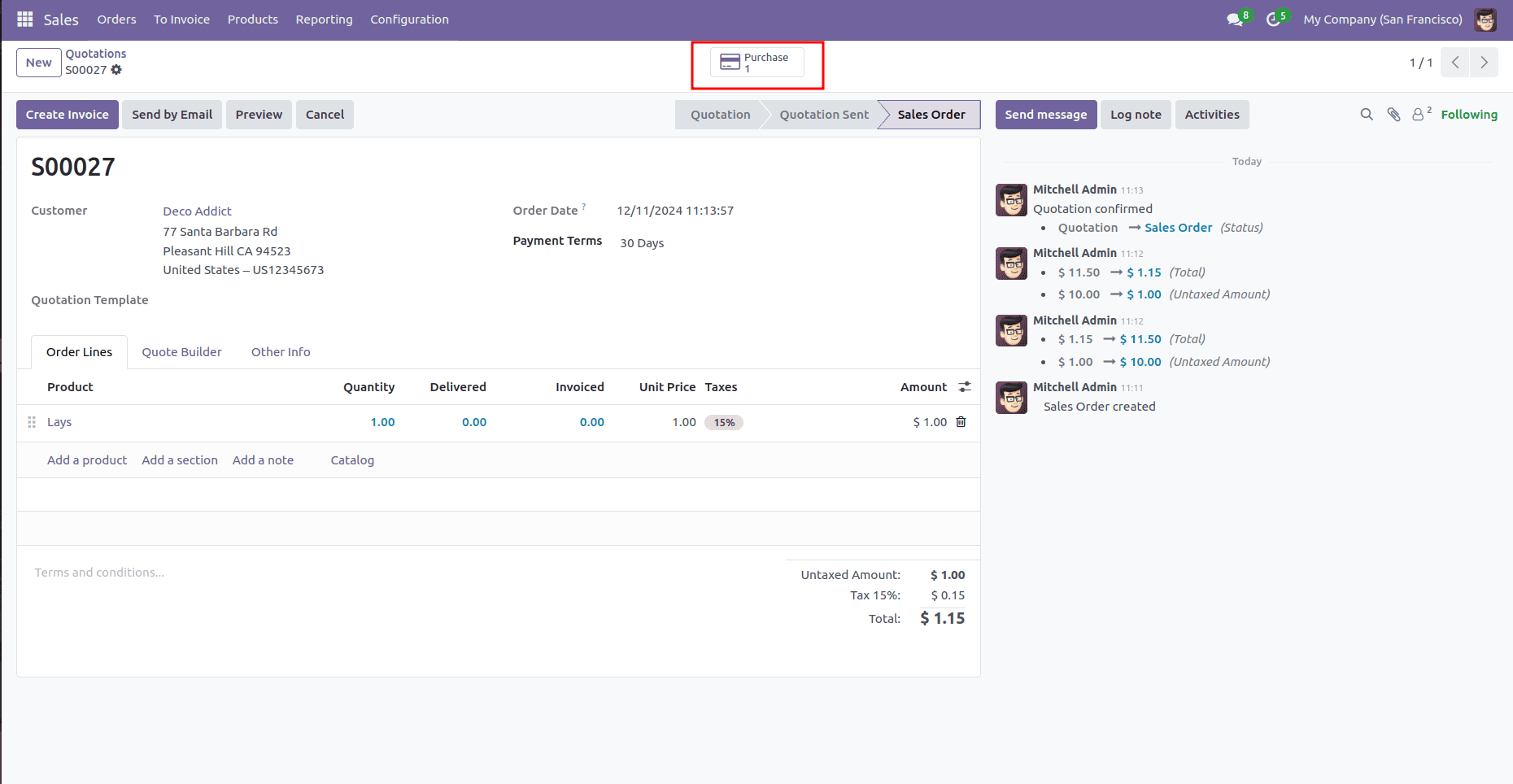 Как управлять дропшиппингом в Odoo 18 Purchase-cybrosys, изображение 5