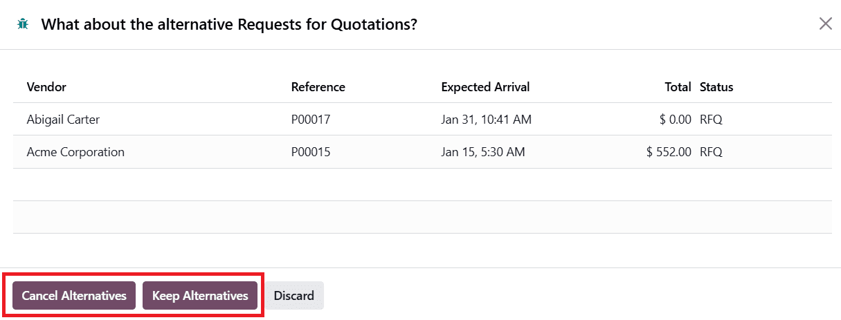 Обзор функции сравнения цен по предложениям для более разумных закупок в Odoo 19-cybrosys, изображение 9