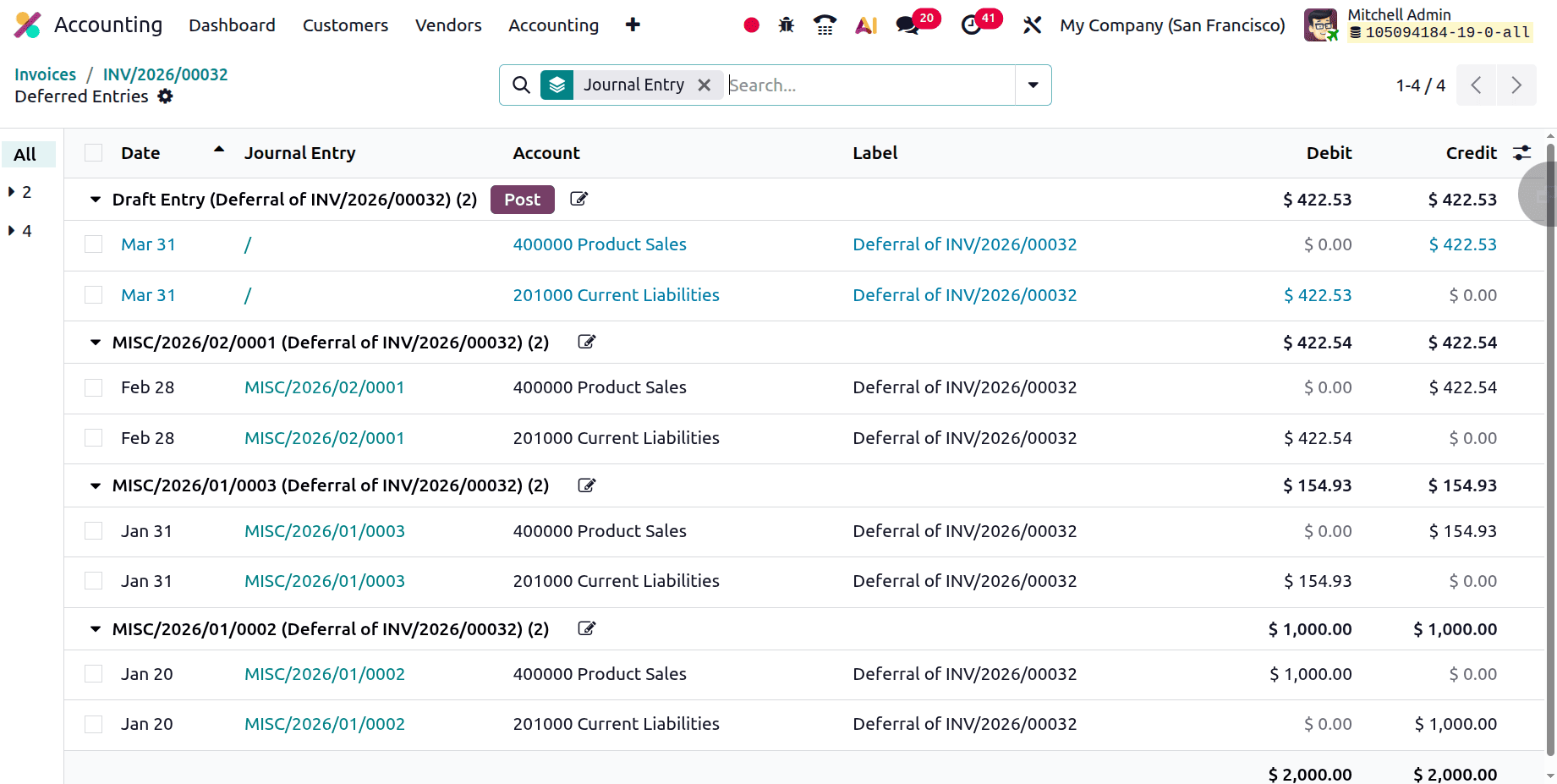 Как управлять отложенным признанием выручки в Odoo 19-cybrosys, изображение 4