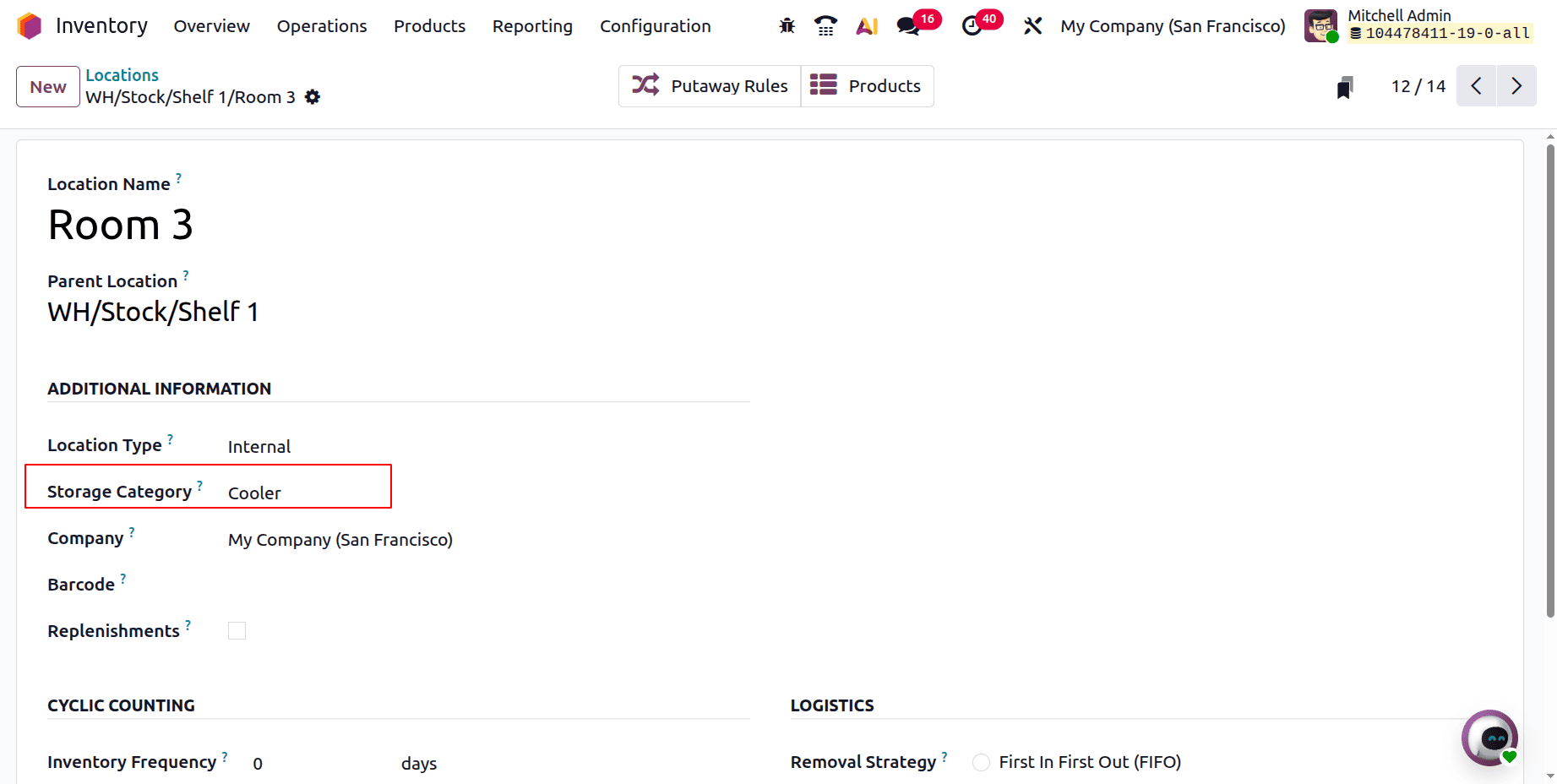 Эффективное размещение товаров на складе с использованием правил размещения в Odoo 19-cybrosys, изображение 13
