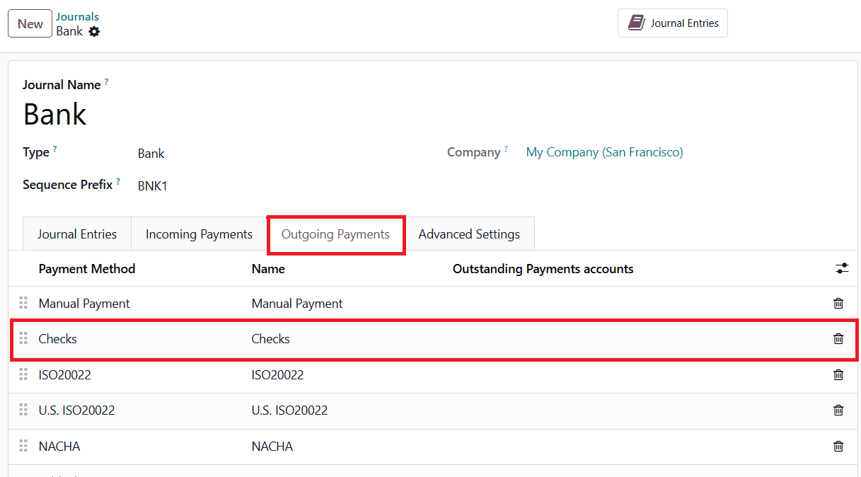 Как обрабатывать платежи поставщиками чеками в Odoo 19 Accounting-cybrosys, изображение 2