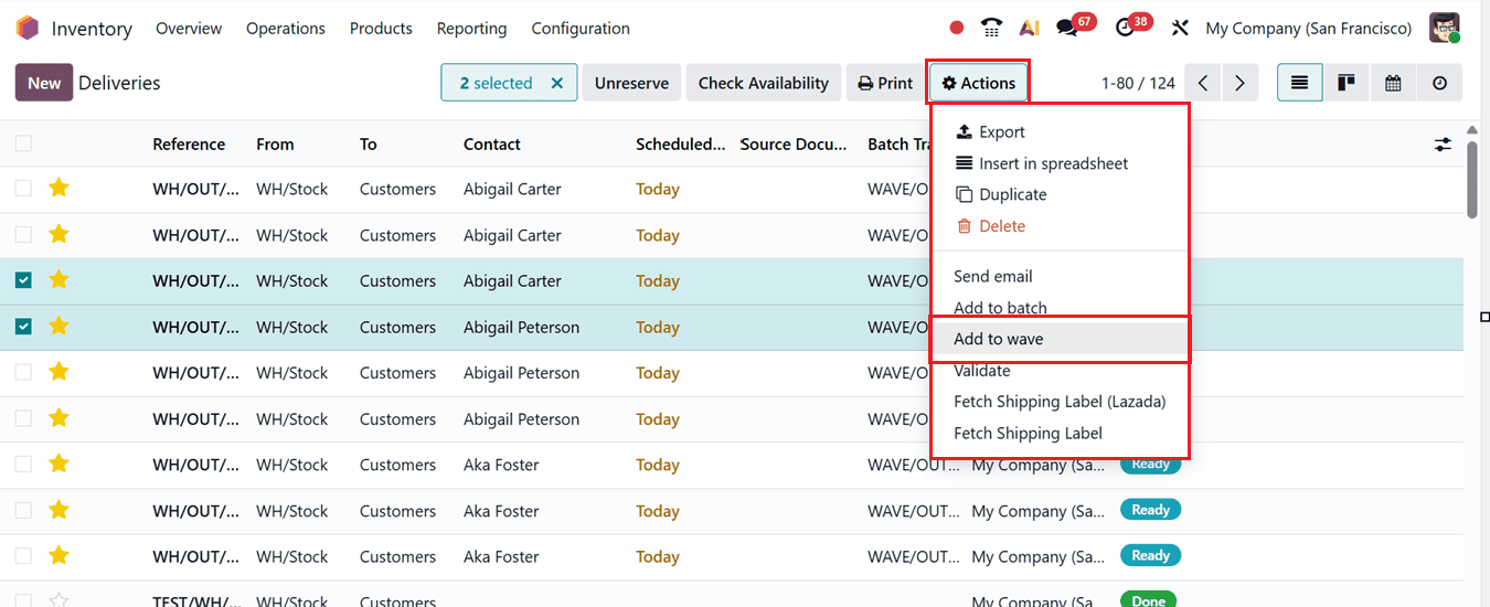 Как использовать пакетную и волновую передачу данных в Odoo 19 Inventory-cybrosys, изображение 14