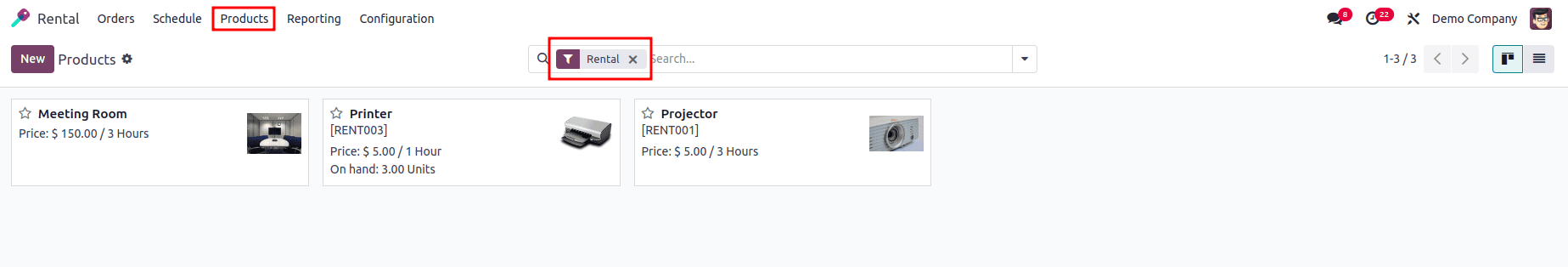 Как настроить арендуемые товары и периоды в Odoo 18-cybrosys, изображение 2