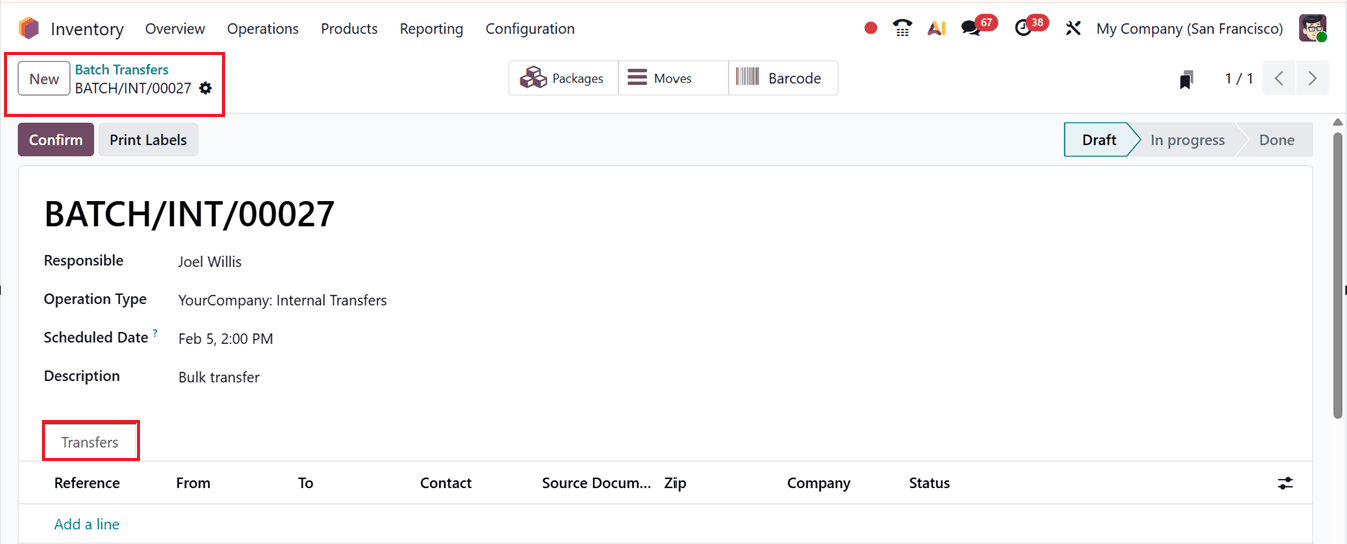 Как использовать пакетную и волновую передачу данных в Odoo 19 Inventory-cybrosys, изображение 3