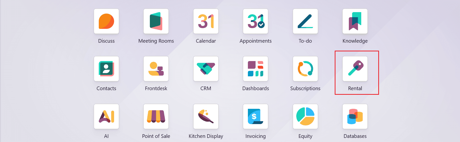 Как настроить арендуемые товары и периоды времени в Odoo 19-cybrosys, изображение 1