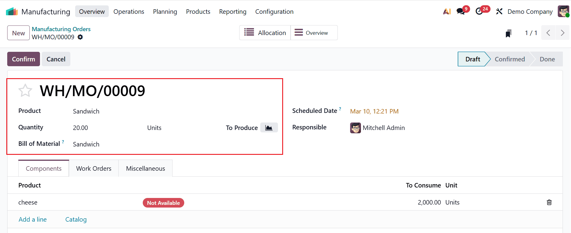 Как создавать отчеты о распределении производственных заказов в Odoo 19-cybrosys, изображение 9