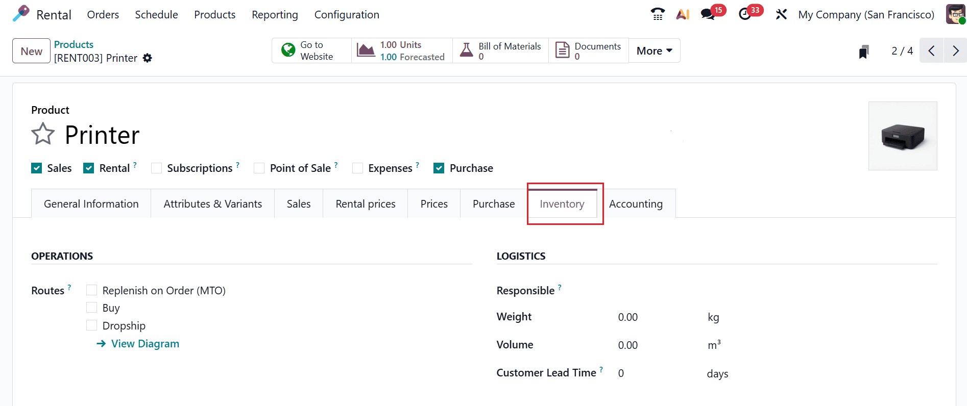 Как настроить арендуемые товары и периоды времени в Odoo 19-cybrosys, изображение 16