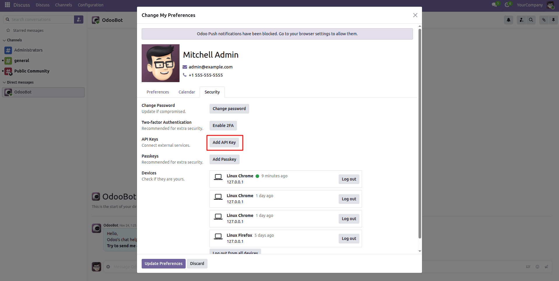 Как подключиться к Odoo 19 с помощью API-ключа - Cybrosys, изображение 2