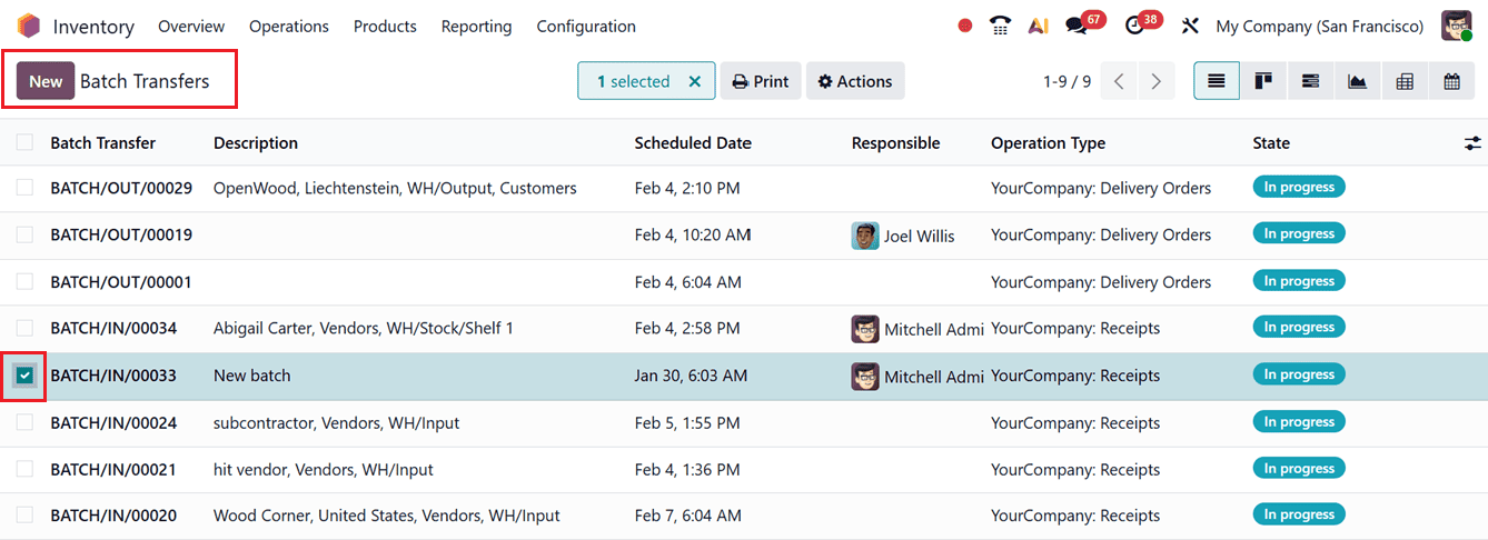 Как использовать пакетную и волновую передачу данных в Odoo 19 Inventory-cybrosys, изображение 9