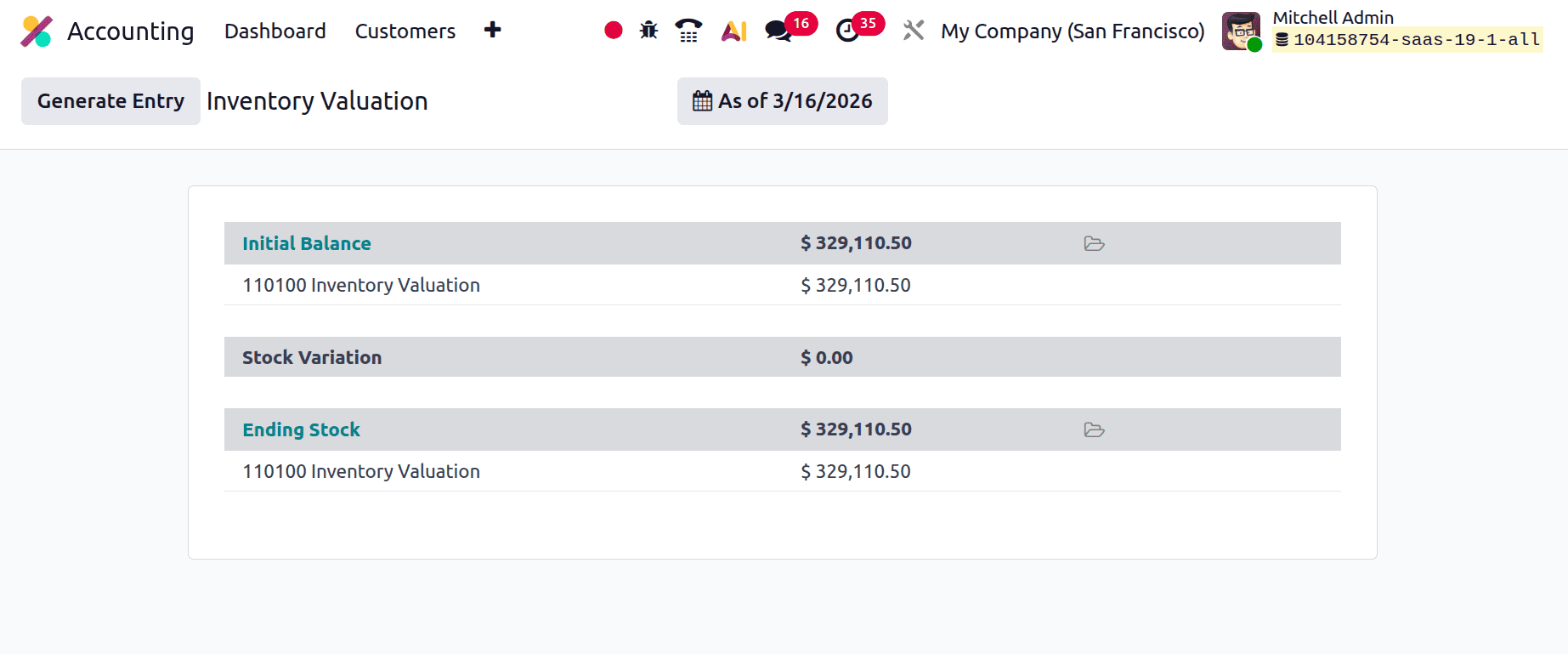 Периодическая оценка запасов (на закрытии) в Odoo 19 Accounting-cybrosys, изображение 3
