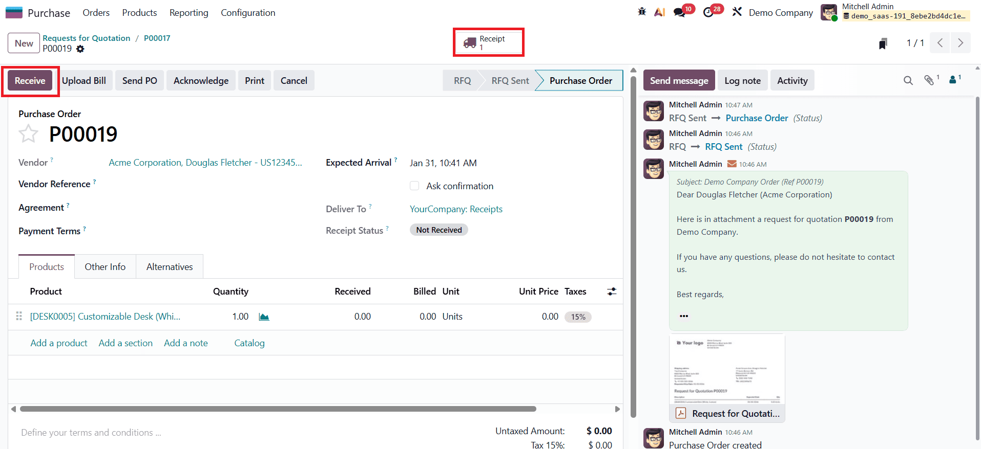 Обзор функции сравнения цен по предложениям для более разумных закупок в Odoo 19-cybrosys, изображение 10