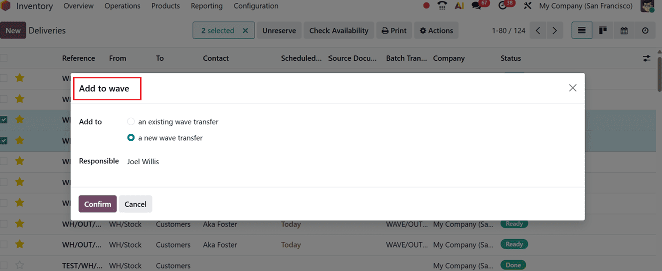Как использовать пакетную и волновую передачу данных в Odoo 19 Inventory-cybrosys, изображение 16