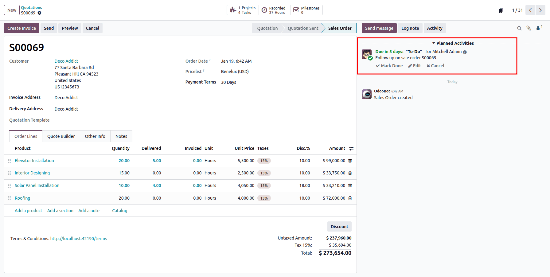 Обзор планирования задач в Odoo 19-cybrosys, изображение 5
