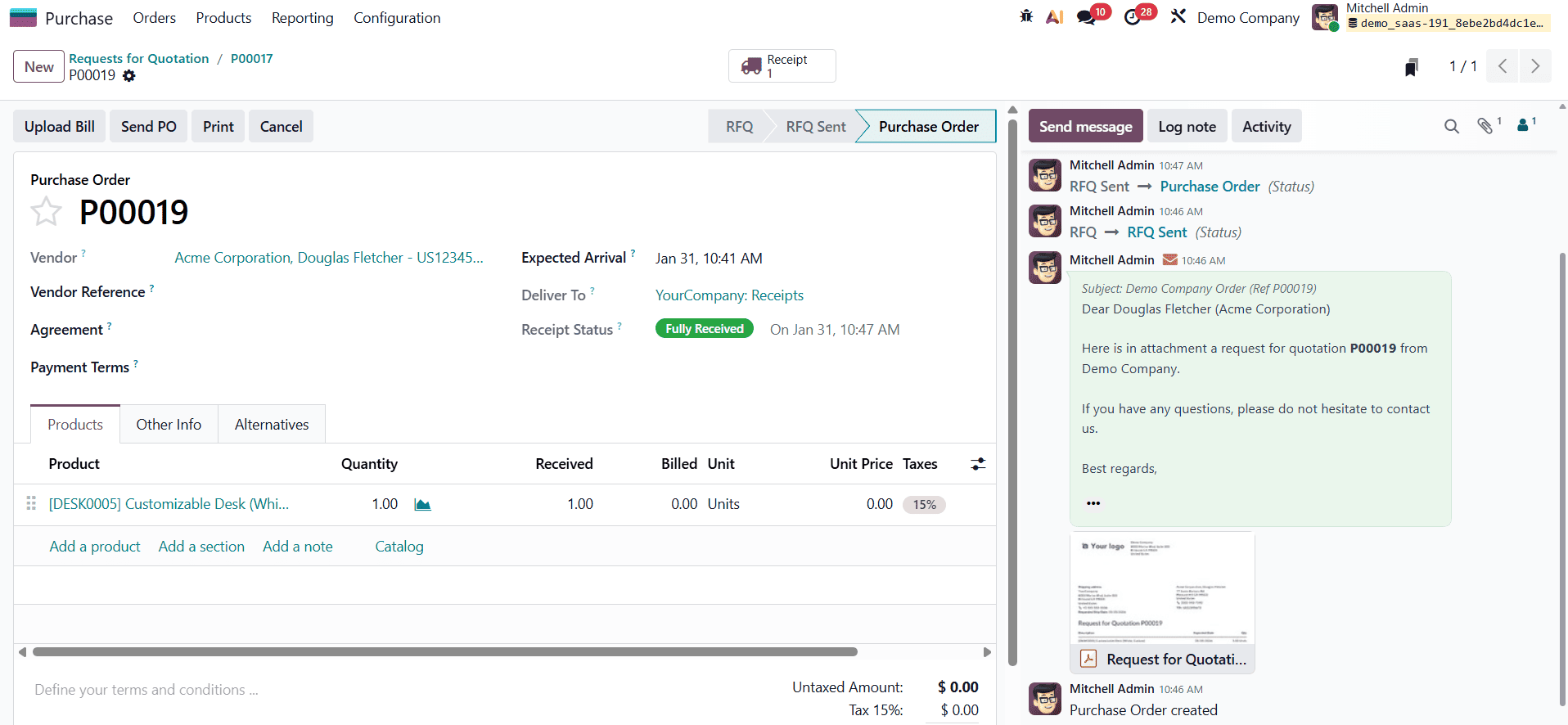 Обзор функции сравнения цен по предложениям для более разумных закупок в Odoo 19-cybrosys, изображение 12