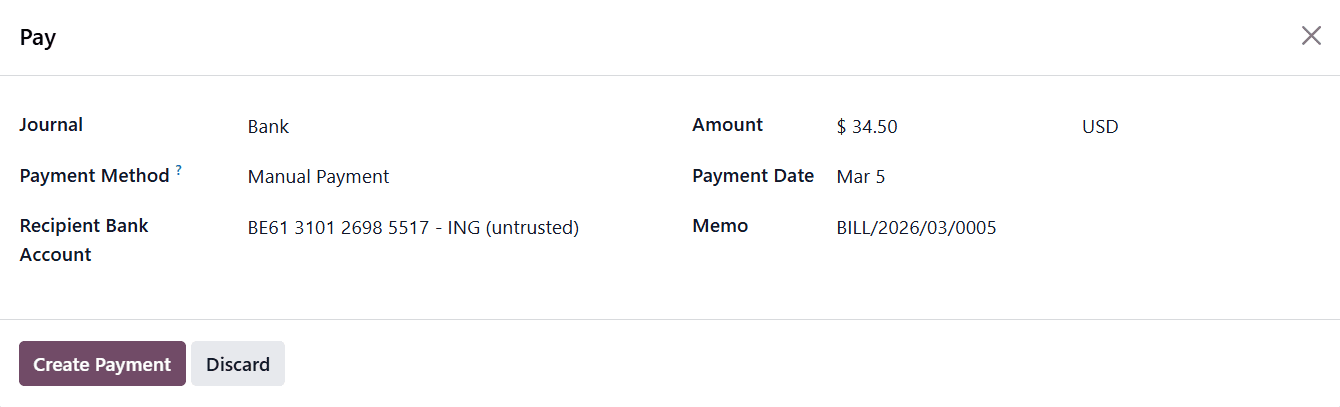 Как отслеживать и обрабатывать платежи поставщикам в Odoo 19-cybrosys, изображение 7